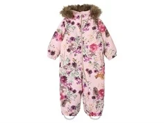 Name It flyverdragt rosa med blomster